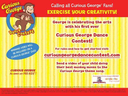 Celebrate the Arts With Curious George's First Ever Dance Contest!