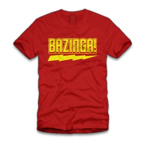Loving my "Bazinga!" Shirt from Five Finger Tees!