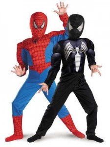 Reversible Spiderman Costume for the Kid That Can't Decide!