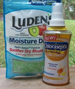Chloraseptic Warming Throat Spray & Ludens Moisture Drops: Perfect Cold Season Combo