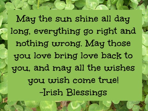 Irish Blessings and Good Luck Sayings