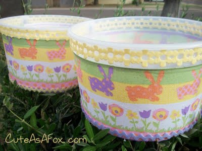Easter Crafts: Ice-Cream Bucke Easter Basket