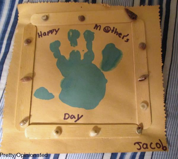Mother's Day Crafts: Framed Handprint