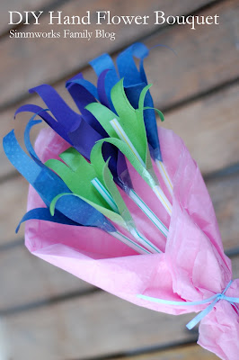 Mother's Day Crafts: Hand Flower Bouquet
