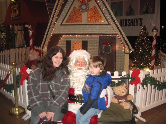 Visiting Santa at Hershey Chocolate World