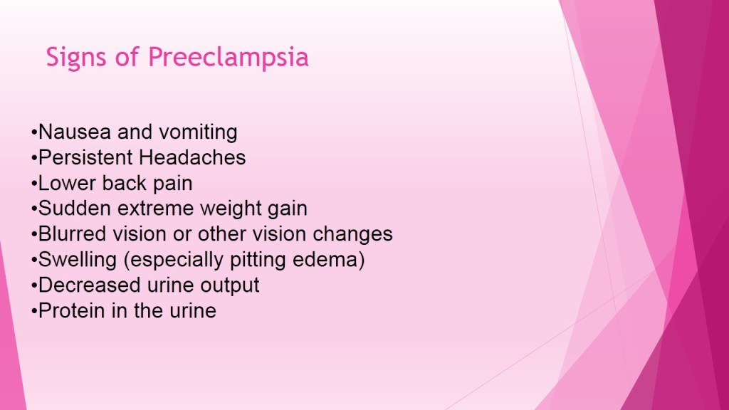 Signs of Preeclampsia