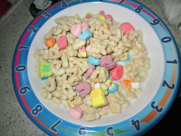 Breakfast at Home with Lucky Charms