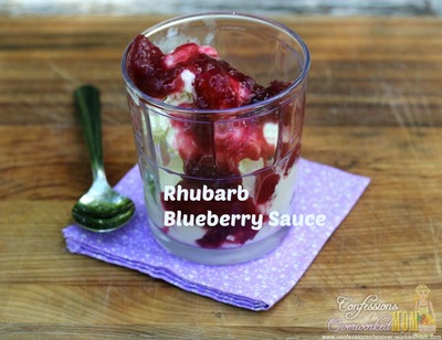 Rhubarb Blueberry Sauce