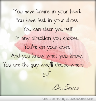 Dr Seuss Quote to inspire literacy