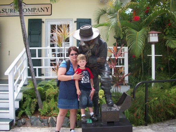 Hanging out with my little man in St. Thomas