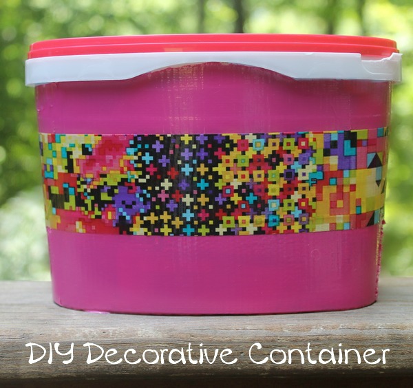 Pretty & Easy DIY Scotch Duct Tape Storage Container for Back to School