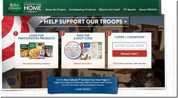 Marie Callender Support Our Troops 5