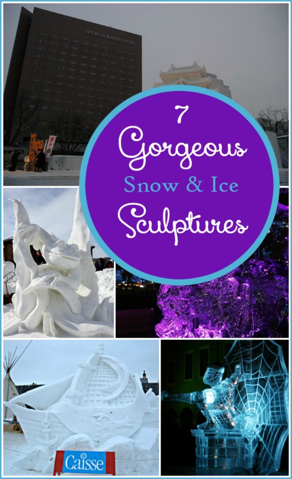 Get inspired to head out into a winter wonderland and create with these gorgeous snow and ice sculptures!