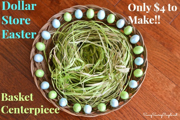 Easter Crafts for Kids: Dollar Store Basket Centerpiece