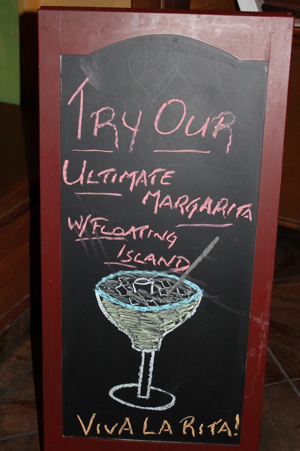 Bahama Breeze Ultimate Margarita Sign