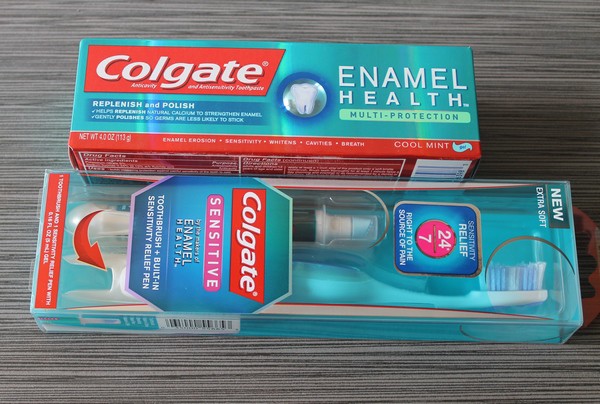 Colgate Sensitive Toothbrush and Toothpaste