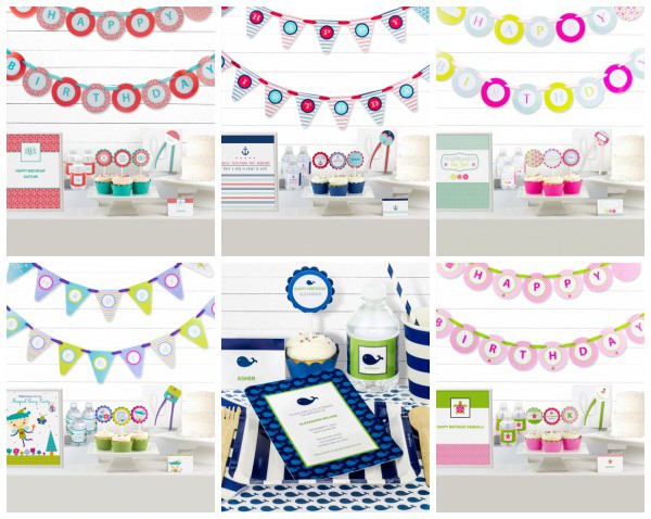 Simply Genie Designer Birthday Party Kits