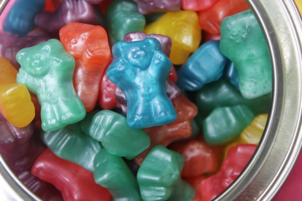 Haribo® Gummi Techno Bears: My son's favorite! Gummy Bears take on a whole new shimmery color with these almost-too-cute-to-eat darlings. Flavors include cherry, sour raspberry and apple.