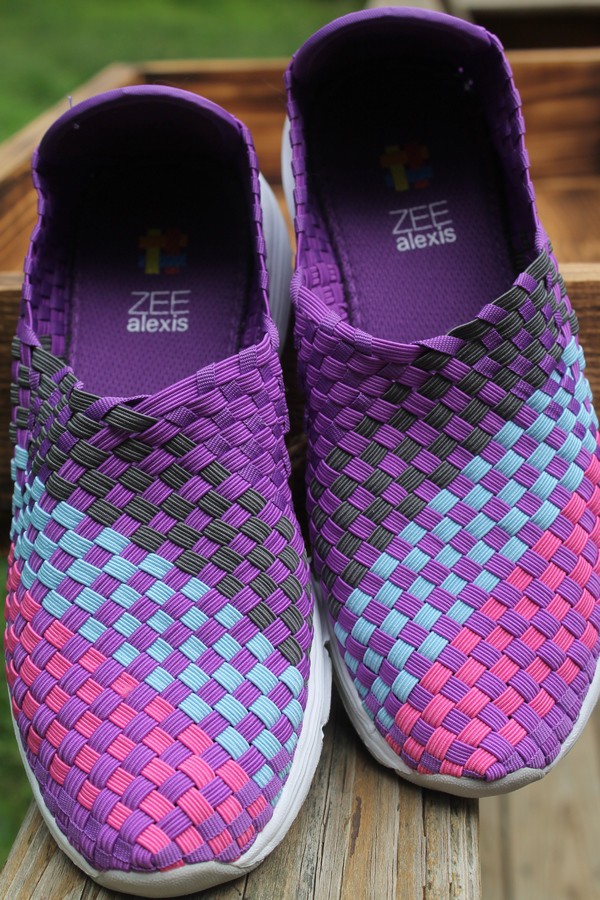 Zee Alexis Cloud sneakers, with hand-woven memory elastics, are literally like walking on little bitty clouds. Check out my review!