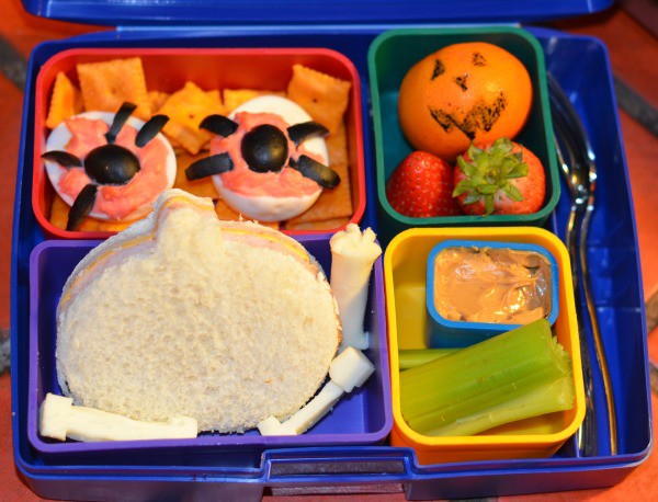 Back to school lunch idea: Halloween Bento Box