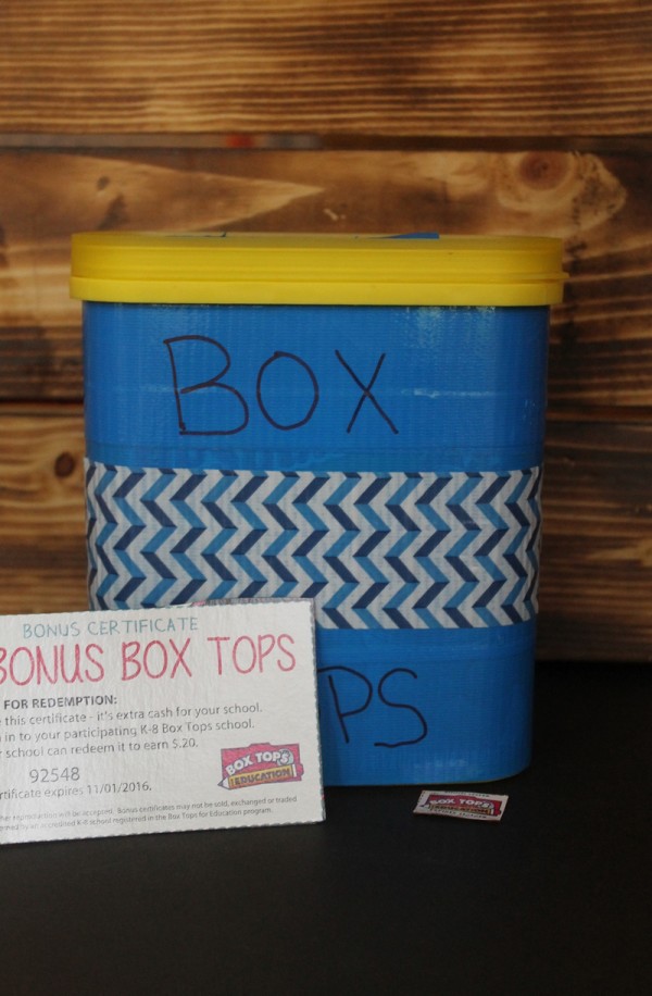 Make this easy Box Tops for Education Drop Box so you don't forget to send these valuable clippings in to your child's school!