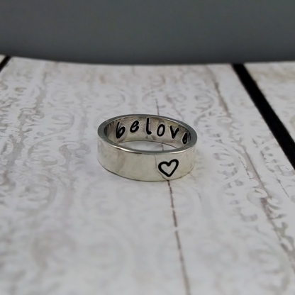 Simpli Stamped Beloved Ring