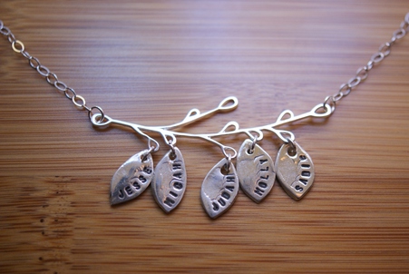 Simpli Stamped Custom Family Tree Branch Necklace