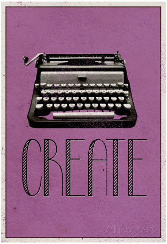 create-retro-typewriter-player-art-poster-print