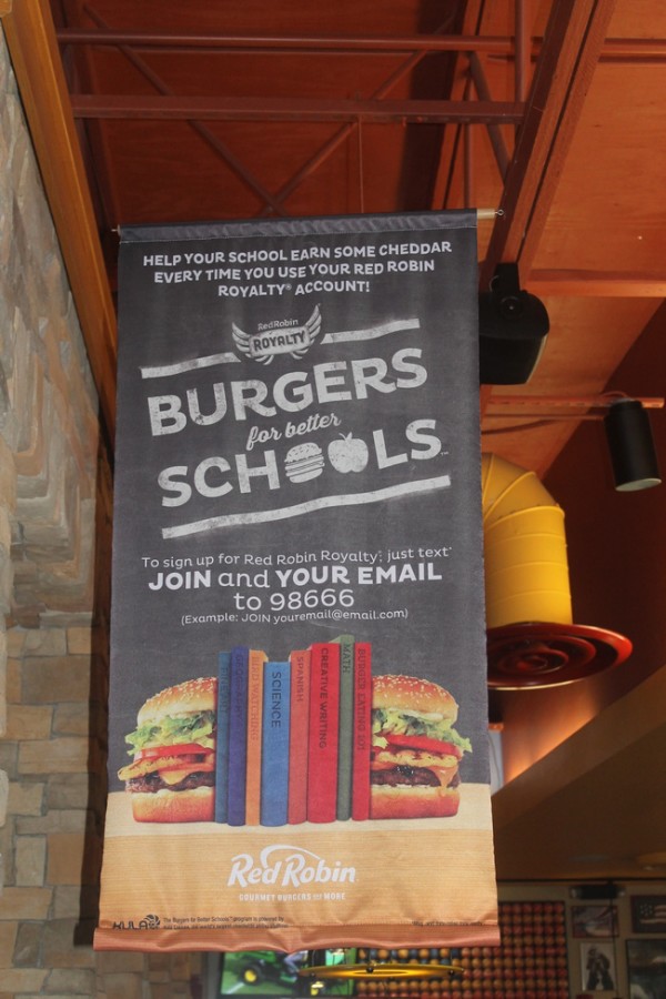 Red Robin Burgers for Better Schools program