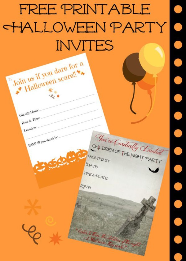 Free Printable Halloween Invitations for Your Super Spooktacular Parties + Tips on how to make them yourself