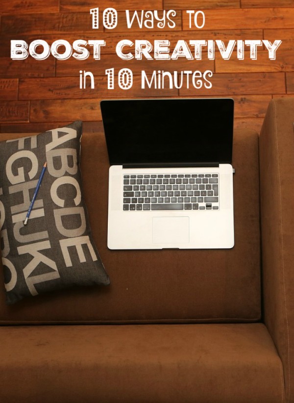 Got 10 minutes? Check out 10 fun & easy ways to boost your creativity without ever leaving your house! 