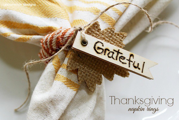 Thanksgiving-napkin-rings-uncommon-designs Thanksgiving craft