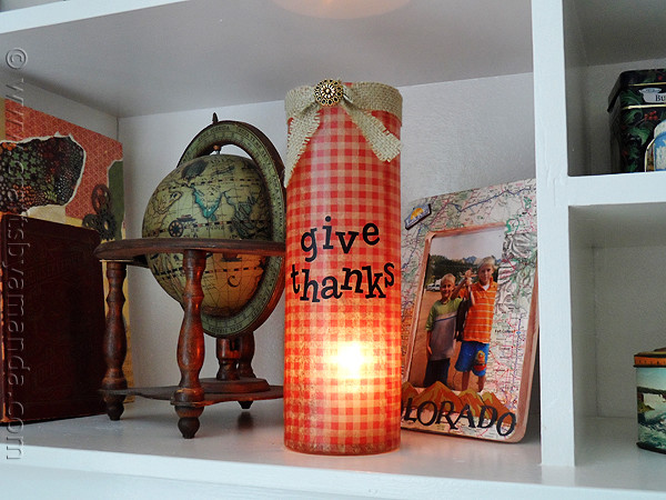 Give Thanks Vase Thanksgiving decor