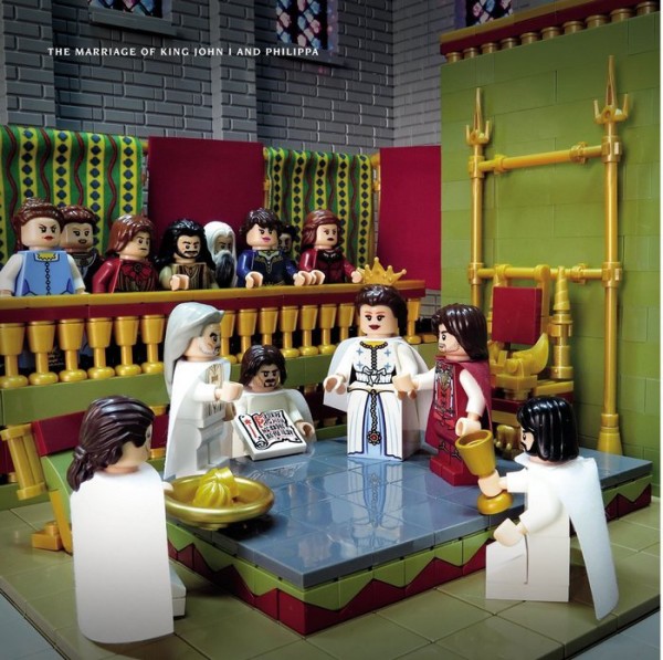 medieval LEGO scene a