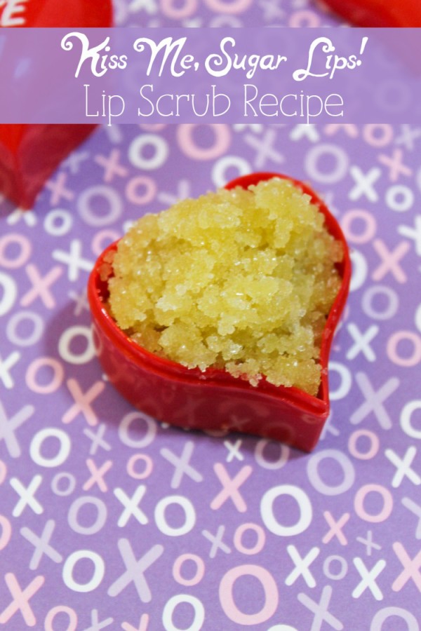 Want soft, kissable lips for your hot Valentine's Day date? Make your own Valentine's Day sugar lip scrub in just a few minutes with two ingredients (plus one optional ingredient)! 