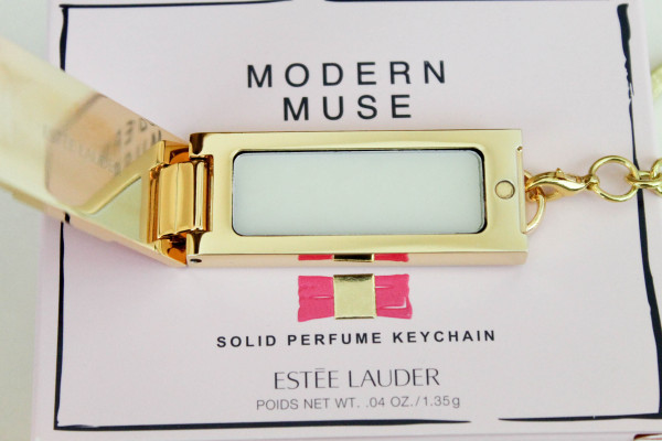 Estée Lauder Modern Muse Solid Perfume Keychain supports BCA