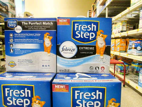 Fresh Step with the power of Febreze at PetSmart 