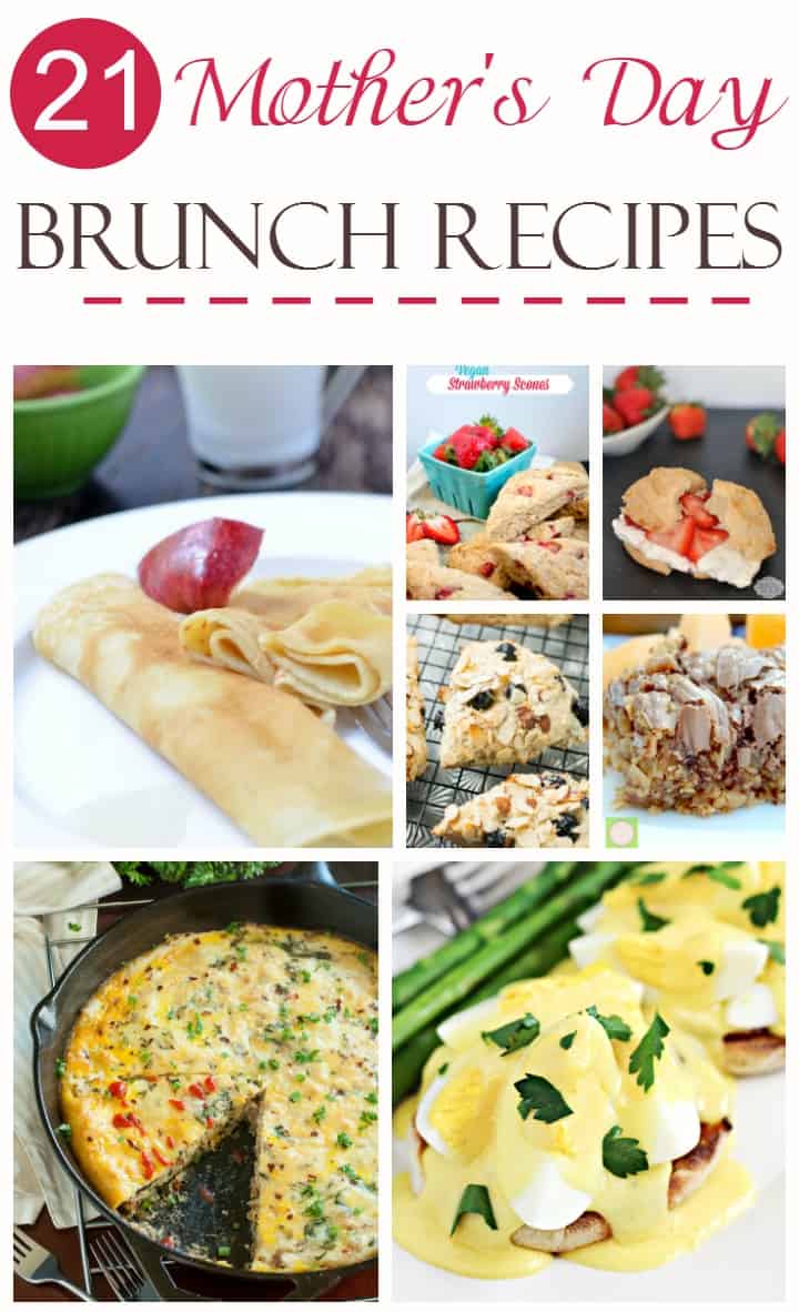 Treat mom to a delicious meal on her special day with these 21 yummy Mother's Day brunch recipes! Choose a few for one great meal or make a whole weekend of it and choose a bunch! 