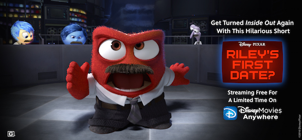 Stream the Inside Out bonus short,  Riley's First Date?, free for a limited time! Find out how!  