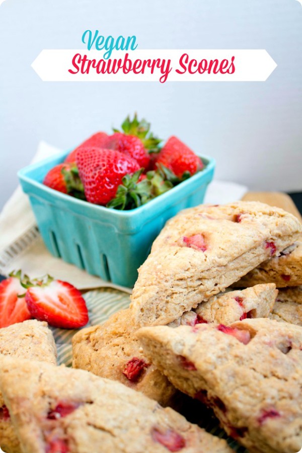 21 Crazy-Yummy Mother's Day Brunch Recipes Vegan Strawberry Scones