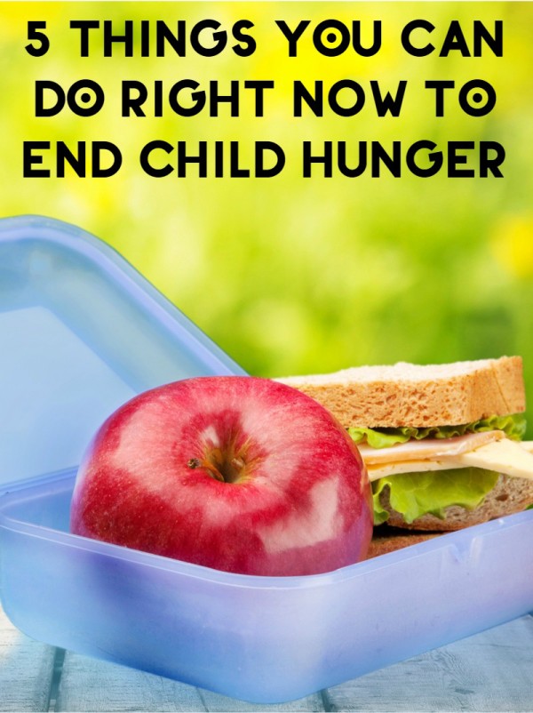 Did you know that 15 million kids are hungry right now in the US? That's 1 in 5 children who don't know where their next meal is coming from. Helping end child hunger is something we all need to get involved with. Fortunately, it doesn't have to be hard. Check out 5 things you can do right now to end child hunger. 