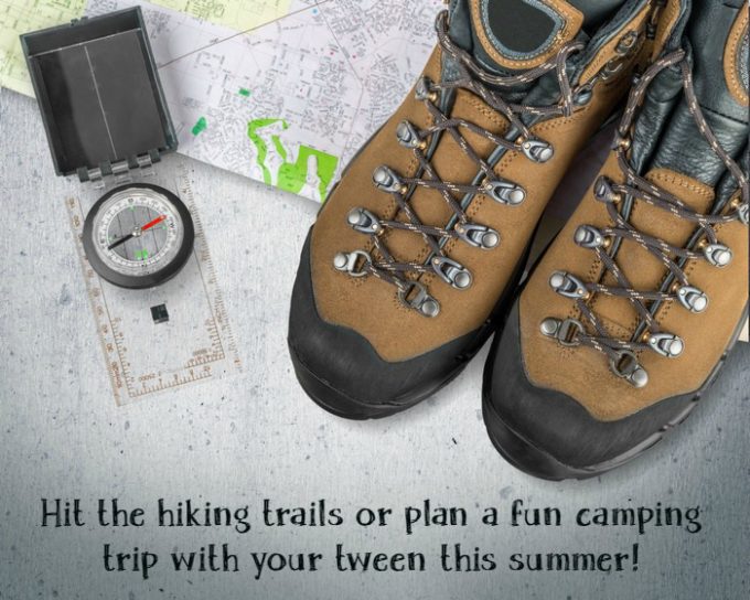 Hiking, Camping, Map.