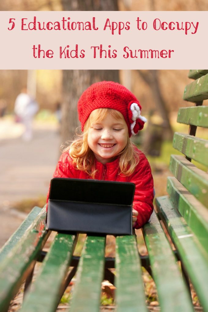Looking for ways to keep kids entertained AND prevent summer slide? Educational apps are the best of both worlds!  Check out 5 great choices!