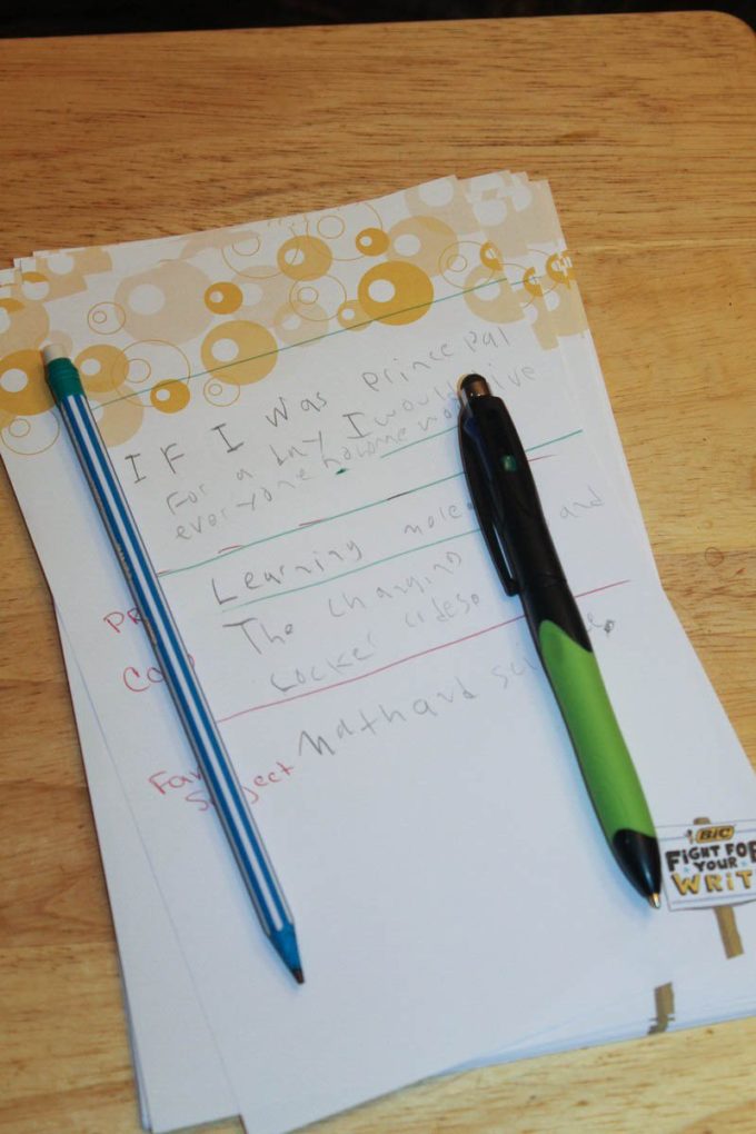 Get ready for back to school season with a fun writing activity with your kids, plus check out all the exciting BIC writing essentials to start the school year right! 