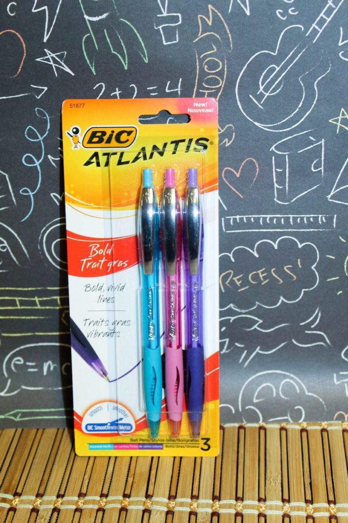 BIC® Atlantis® Bold: These pens are just so much fun! They write in a variety of bold, exciting colors. They're perfect for color-coding notes during class.