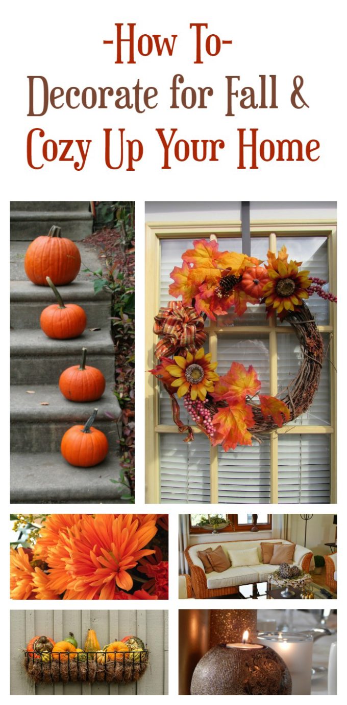 Awesome tips for how to decorate your home for fall and create a cozy atmosphere!