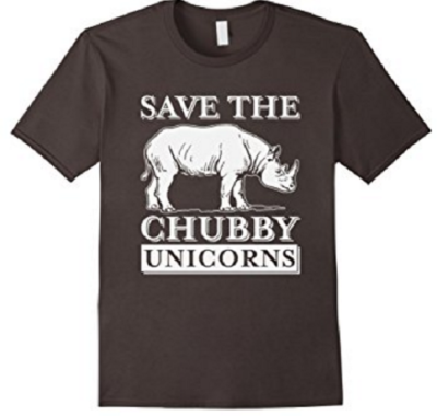 7 Hilariously Geeky T-Shirts That Will Be The Perfect Gift: Rhino Chubby Unicorn
