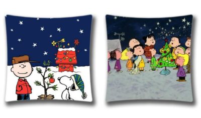 9 Charlie Brown Christmas Decorations To Spread A Little Love- Charlie Brown Pillows