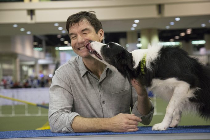 Jerry O’Connell at the AKC National Championship 2016 Dog Show in the Orange County Convention Center, on Saturday, Dec. 17, 2016, in Orlando Fla. (Jesus Aranguren/Startraksphoto)