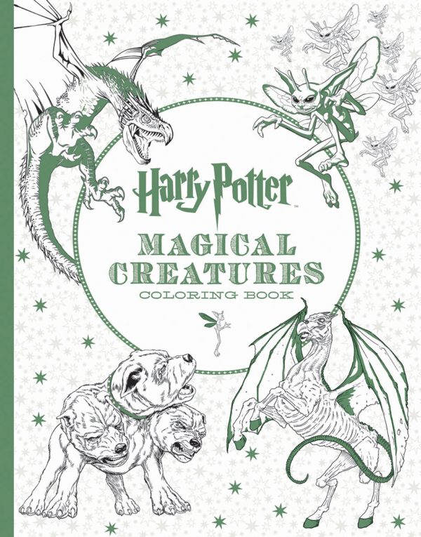 7 Amazingly Creative Adult Coloring Books Based On Young Adult Novels- HArry Potter Magical Creatures